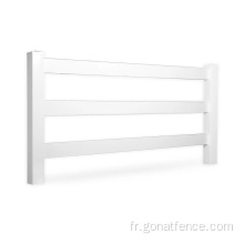 Clôtures de cheval en PVC blanc